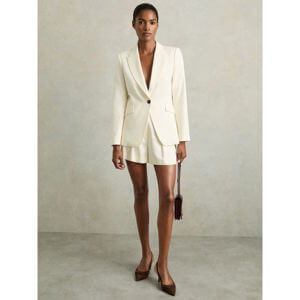 REISS MILLIE Single Breasted Peak Lapel Tailored Blazer